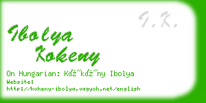 ibolya kokeny business card